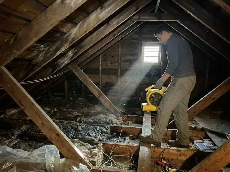attic-water-damage-drying-proc-007 — frequently asked questions, Emergency Water Extraction & 24/7 Flood Response in Middlet…